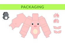 çocuklar için hazır hayvan model maketi şablonu, paper craft model animals